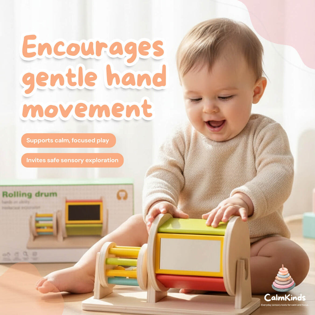 Color Rolling Drum Toy for Visual Engagement