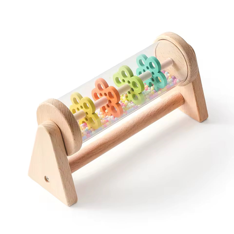 Wooden Rainmaker Toy for Gentle Sensory Calm