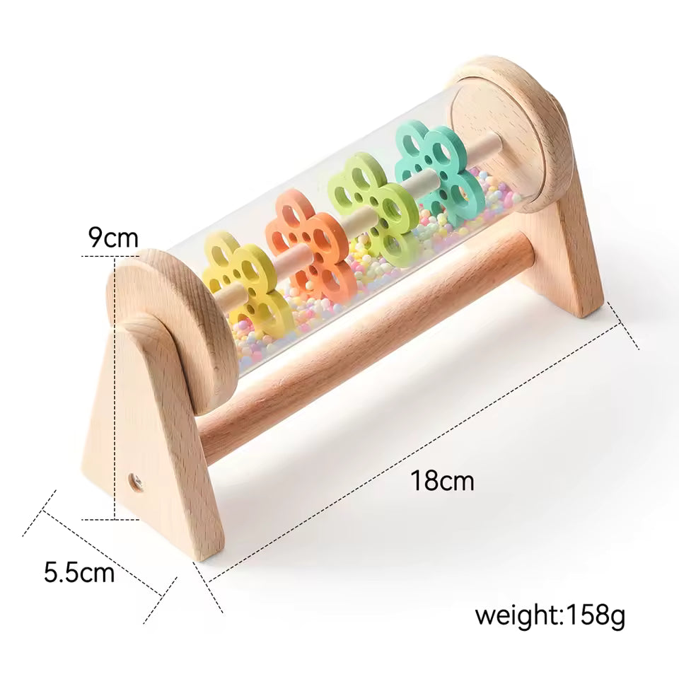 Wooden Rainmaker Toy for Gentle Sensory Calm