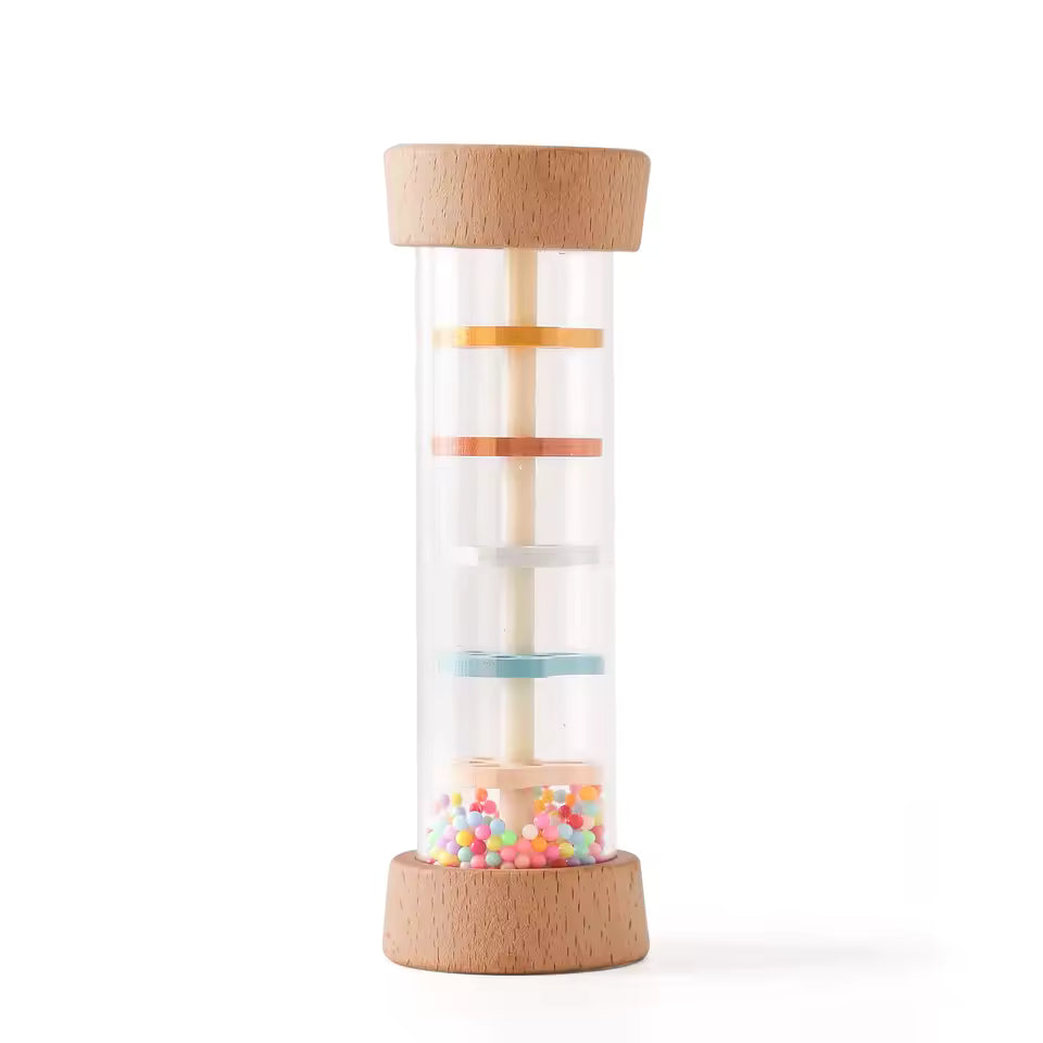 Wooden Rainmaker Toy for Gentle Sensory Calm