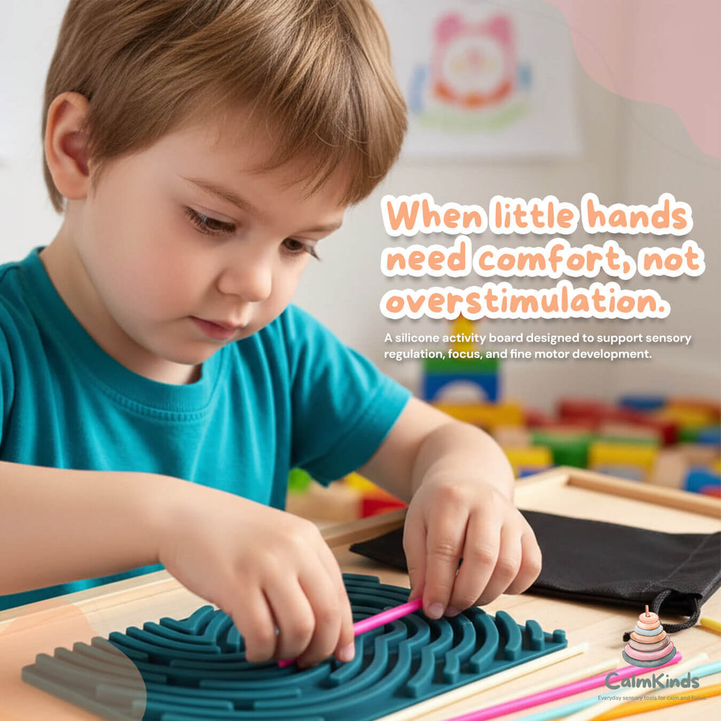 Silicone Sensory Puzzle Board for Quiet Focus