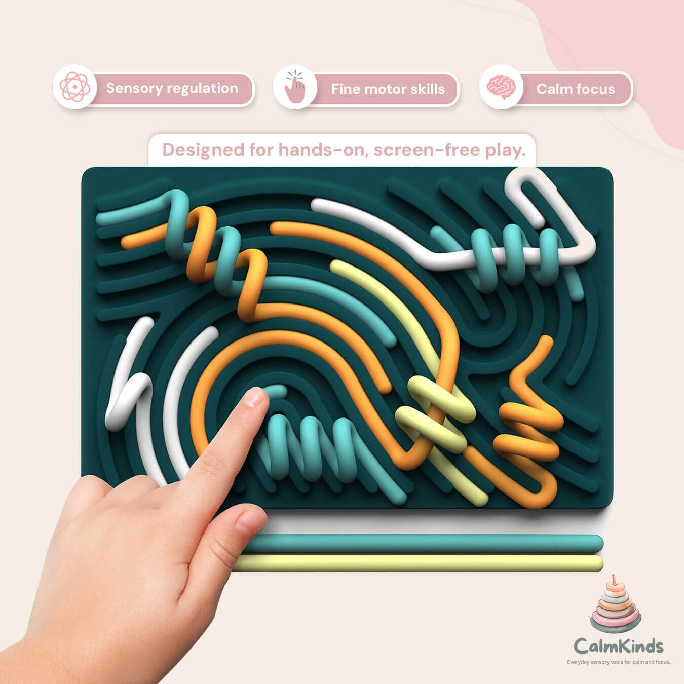 Silicone Sensory Puzzle Board for Quiet Focus